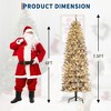 GustoWave Pencil Christmas Tree,Artificial Pre-Lit Christmas Tree, Xmas Tree with Metal Stand, Artificial Tree for Home Party Holiday Decoration - 3 of 4