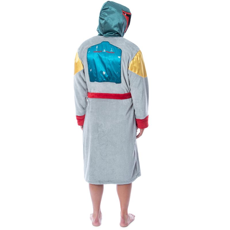 Star Wars Adult Boba Fett Bounty Hunter Fleece Robe Bathrobe For Men Women Multi, 3 of 8