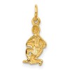 Black Bow Jewelry 14k Yellow Gold Aquarius the Water Bearer Zodiac Satin & Diamond Charm - 3 of 4