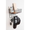 Basicwise Wall Mount Key Holder - Convenient Mail Organizer, Coat Hooks, Dog Leash Holder, Wallet and Sunglasses Storage Shelf with Durable Hooks - 3 of 4