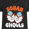 Girls' - Dr. Seuss - Squad Ghouls Thing 1 and Thing 2 Fitted Short Sleeve Graphic T-Shirt - 2 of 4