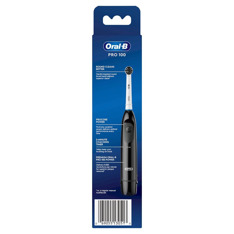 Oral-B PRO 100 Charcoal Battery Brush - Soft, 4 of 10