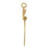 Black Bow Jewelry 14k Yellow Gold Butterfly Charm Holder Pendant, 20mm (3/4 inch) - 2 of 4