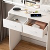 Ridstar 23.62 in. W Small Makeup Vanity Desk with Mirror & Hidden Storage For Small Bedrooms-White - 4 of 4
