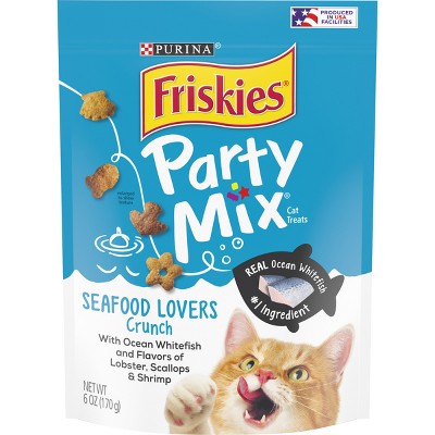 Friskies All Ages Seafood Flavor Crunchy Cat Treats - 6oz