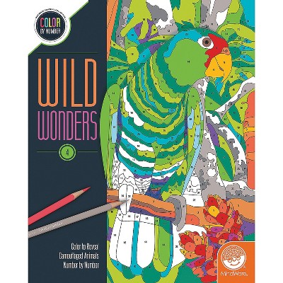 Mindware Wild Wonders Color By Number: Book 4 - Coloring Books : Target