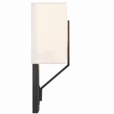 Carlyn Black and White Silk 2-Light Wall Sconce