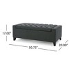 Kumasinova 51" Tufted Top Ottoman with Storage, Versatile as Storage Bench, Foot Stool, Entryway Bench, Ottoman Bench for Living Room & Bedroom - 4 of 4