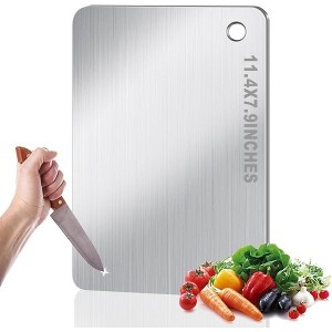 Attop Titanium Cutting Board for Kitchen, Stainless Non Stick Chopping Board - 1 of 4