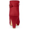 Allegra K Women's Platform Side Zippers Buckle Decor Chunky Heel Ankle Boots - 3 of 4