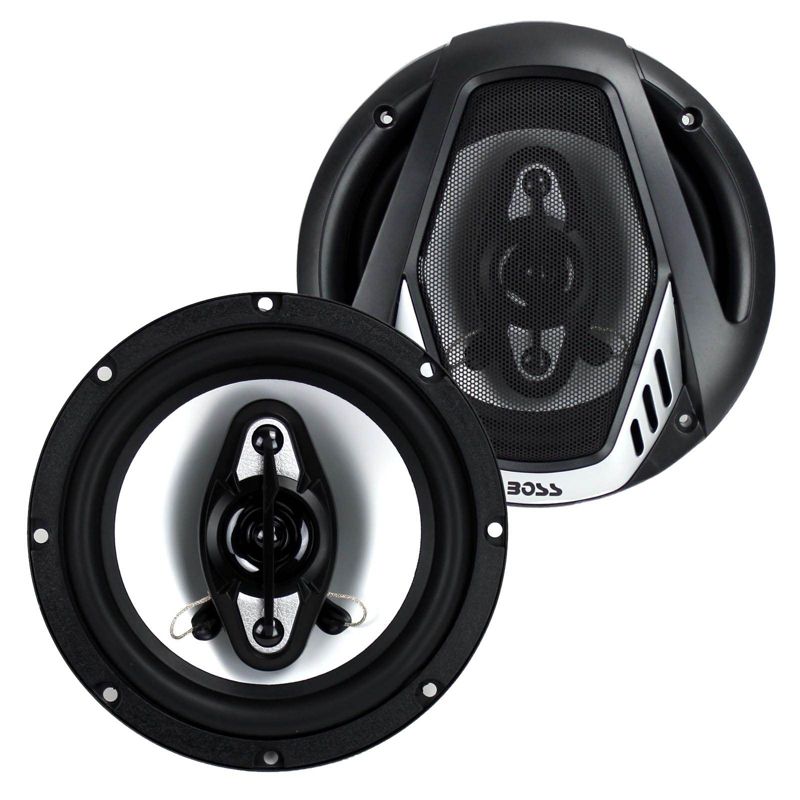 BOSS Audio Systems NX654 Onyx 6.5" 400 Watt 4-Way 4-Ohm Full Range Car Audio Coaxial Speakers with Mylar Dome Tweeters and Poly Injection Cone, Pair, 1 of 7