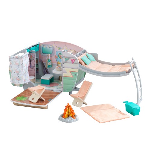 Kidkraft Vintage Luxe Dolly Wooden Camper