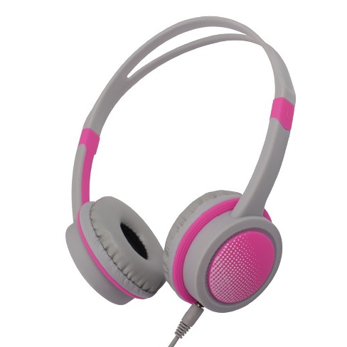 Insten Kids Headphones 3.5mm Wired Cute Foldable On Ear Earphones and Headset for Teens Girls Boys Children School Pink