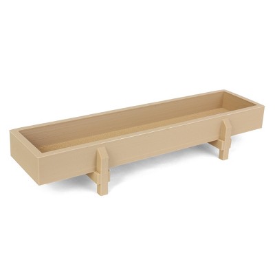 1/16 Light Wooden Cattle Feed Bunk, Farm Model 3D Printed RW-36