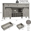 59'' Farmhouse Buffet Cabinet with Sliding Barn Door, Farmhouse Sideboard with 3 Drawer, Rustic Sideboard - 2 of 4
