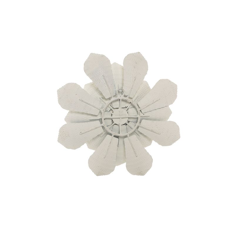 White Metal Layered Flower Wall Décor - Foreside Home & Garden, 2 of 6