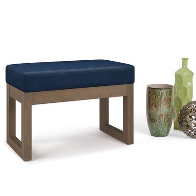 NicBex Modern Soft Cushion Small Footstool Ottoman Bench with U-Shaped Legs,Upholstered Shoe Bench for Living Room,Bedroom,Entryway