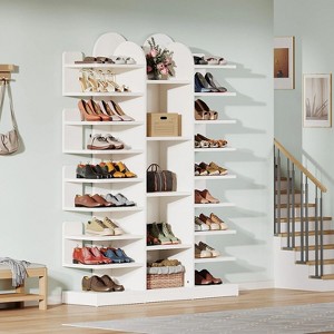 Hommoo 13-Tier Freestanding Shoe Rack White - 1 of 4