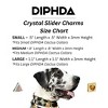DIPHDA™ Luxury Dog Collar & Cat Collar Triangle Crystal Charm - Handmade Solid Brass w/ Brown Tiger Eye Crystal Jewelry Slider Charms - 2 of 4