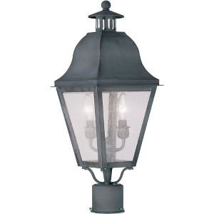 Livex Lighting Amwell 2 - Light Post Light in  Bronze - 1 of 4