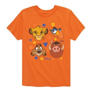 Boys' - Disney - Simba, Pumbaa, Timon, & Zazu Short Sleeve Graphic T-Shirt - 1 of 4
