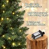 4.5 Ft Artificial Fiber Optic Christmas Tree,Pre-Lit Artificial Potted Xmas Tree with 300 Led Lights,8 Lighting Modes,Includes Antique Urn Base - image 4 of 4