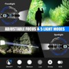 Goreit High Lumens Rechargeable Flashlight – 2000 Lumen XHP70.2 LED, USB Powered, Waterproof, Zoomable Handheld Light for Camping & Emergency - 3 of 4