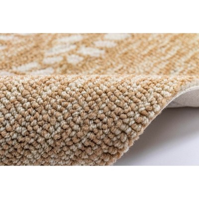 Capri Coastal Hand-Tufted Round Indoor/Outdoor Beige Rug