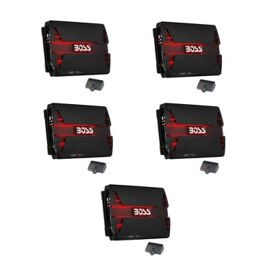 Boss Audio 2200W 4 Channel Car Audio Amplifier Power LED Amp+Remote (5 Pack)