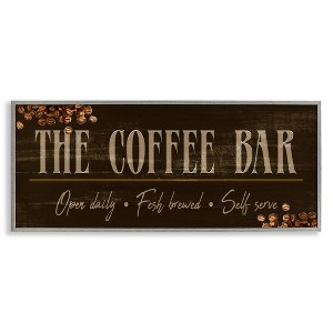 Stupell Industries Rustic Coffee Bar Sign, 24" x 10" - 1 of 4