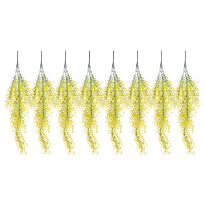 Unique Bargains Artificial Hanging Plants Fake Ferns Hanging Vines for Indoor Wall 8 Pcs