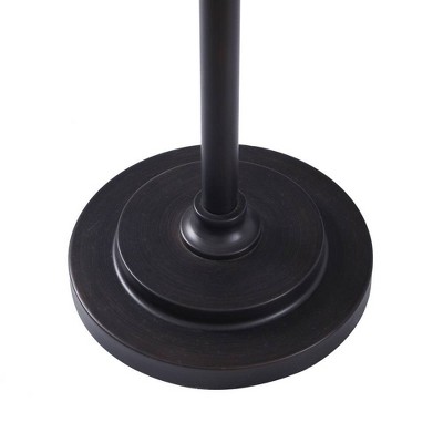 Edison Black Industrial Steel Floor Lamp with Drum Shade