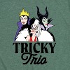Women's - Disney - Evil Queen Maleficent Cruella Tricky Trio Short Sleeve Graphic T-Shirt - 2 of 4