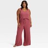 Women's Cozy Ribbed Wide Leg Pants - Auden™ - 3 of 3