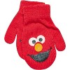 Elmo Toddler Winter Hat and Kids Mitten Set,  Beanies Age 2-4 - 4 of 4