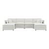 6 Seat Chenille Modular Sectional Sofa,U Shaped Cloud Couch Set with Double Cushions - 3 of 4