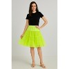 Malco Modes Tea-Length Petticoat Skirt – Fluffy Vintage 50s Crinoline Underskirt for Dresses, Costumes & Halloween Costume- Light Blue - 2 of 4
