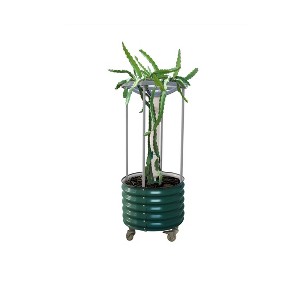 Vego Garden Self-Watering Rolling Dragon Fruit Outdoor Planter Pot with Trellis 24"x24"x60" - 1 of 3