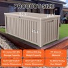FURNIinspire Deck Boxes, Outdoor Patio Storage Box with Large Storage Capacity for Furniture Cushions Garden Tools, Brown, 54.3"*26.5"*28.7" - 4 of 4