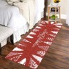 Merry Christmas Welcome Rug, Winter Holiday Decorative Rug Non Slip, Soft Low Pile Accent Decor Rugs for Bedroom Living Room - 4 of 4