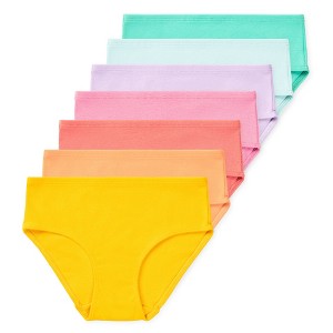 Lucky & Me Gracie Girls Organic Cotton Briefs Multiple Colors Multiple Sizes (7-Pack) - 1 of 4