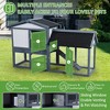 Garvee 54''Rabbit Hutch-Two Floors Wooden Cage, Wooden Pet House Cage with Run, Pull Out Tray - 2 of 4