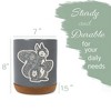 Elanze Designs Kitchen Utensil Holder With Non Slip Cork Base Large 8 Inch Ceramic Storage Crock Forest Animal Countertop Organizer Floral Squirrel - 2 of 4