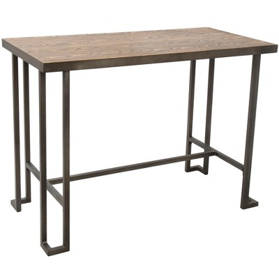 NicBex Rectangular Dining Table Kitchen Table Industrial Counter Table for Dining Room
