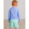 RuggedButts Boys UPF50+ Sun Protected Dolphin Hem Swim Trunks - Tee Time, 0-3m - 4 of 4