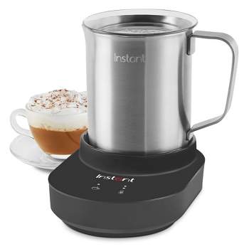 Instant Milk Frother, 4-in-1 Electric Milk Steamer, 10oz/295ml Automatic Hot and Cold Foam Maker and Milk Warmer for Latte, Cappuccinos and More