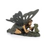 SPI Home First Friend Garden Sculpture – 13-Inch Tall Cast Aluminum Boy and Dog Outdoor Statue in Antique Bronze Finish - 3 of 4