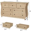 COZONY 7-Drawer Wood Dresser with Black Ring Pulls, Modern Storage Cabinet for Bedroom Living Room Entryway - 2 of 4