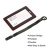 Unique Bargains PVC Durable Lightweight Backpack Travel ID Luggage Tag 2 Pcs - 3 of 4