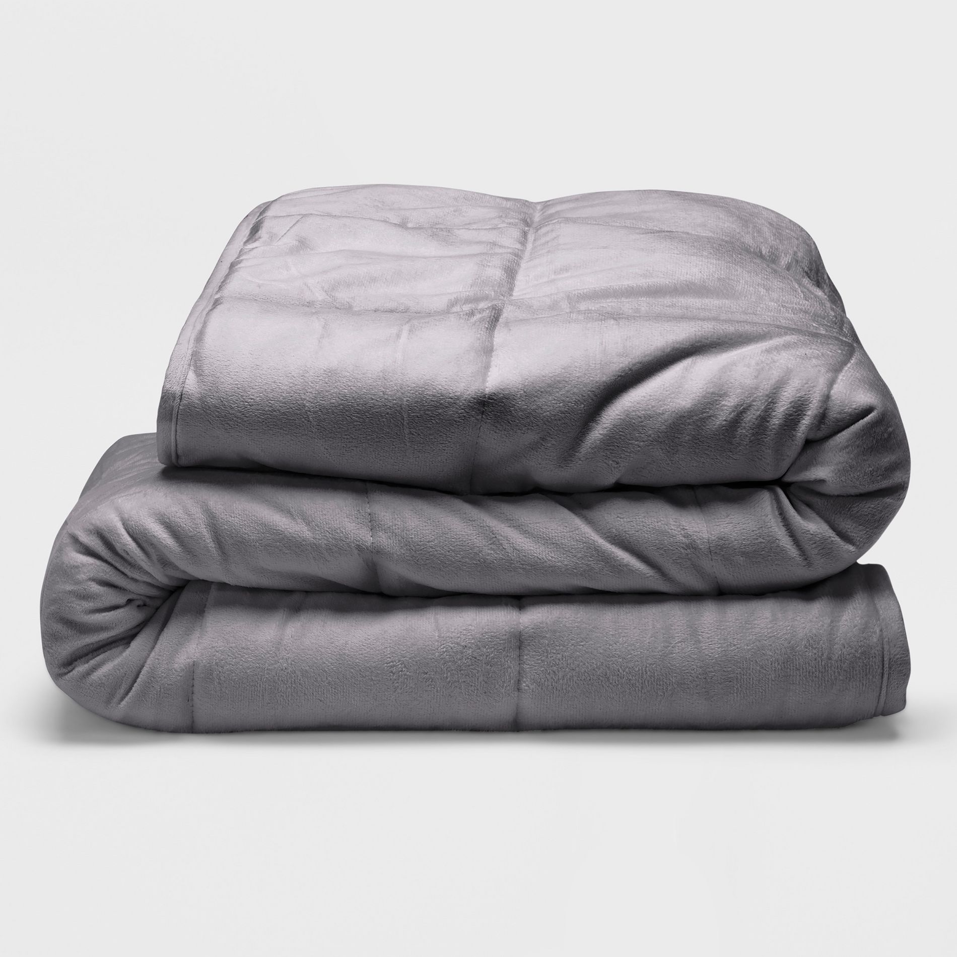 Sealy 48" x 72" Microplush 12lb Weighted Blanket Gray: Adult Throw with Glass Beads, Polyester Fabric